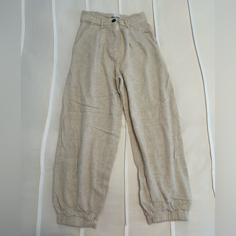 Linen joggers